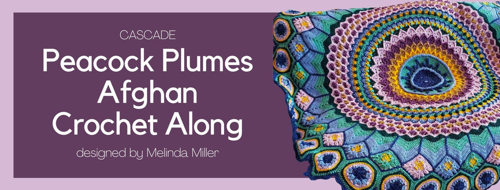 Peacock Plumes Afghan CAL: September-November 2022