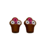 Michigan Fine Yarns AcademicHobbyist Needle Guards - Desert Love - Light Clay Flower Pot | Accessories at Michigan Fine Yarns