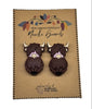Michigan Fine Yarns AcademicHobbyist Needle Guards - Heritage Collection - Dark Brown Highland Cow 74226474 | Accessories at Michigan Fine Yarns