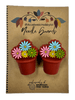 Michigan Fine Yarns AcademicHobbyist Needle Guards - Heritage Collection - Dark Pot Flowers 08094250 | Accessories at Michigan Fine Yarns