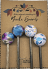 Michigan Fine Yarns AcademicHobbyist Needle Guards - Printed Spheres - Blue Florals 60943146 | Accessories at Michigan Fine Yarns
