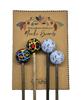 Michigan Fine Yarns AcademicHobbyist Needle Guards - Printed Spheres - Unicorn Pride  | Accessories at Michigan Fine Yarns