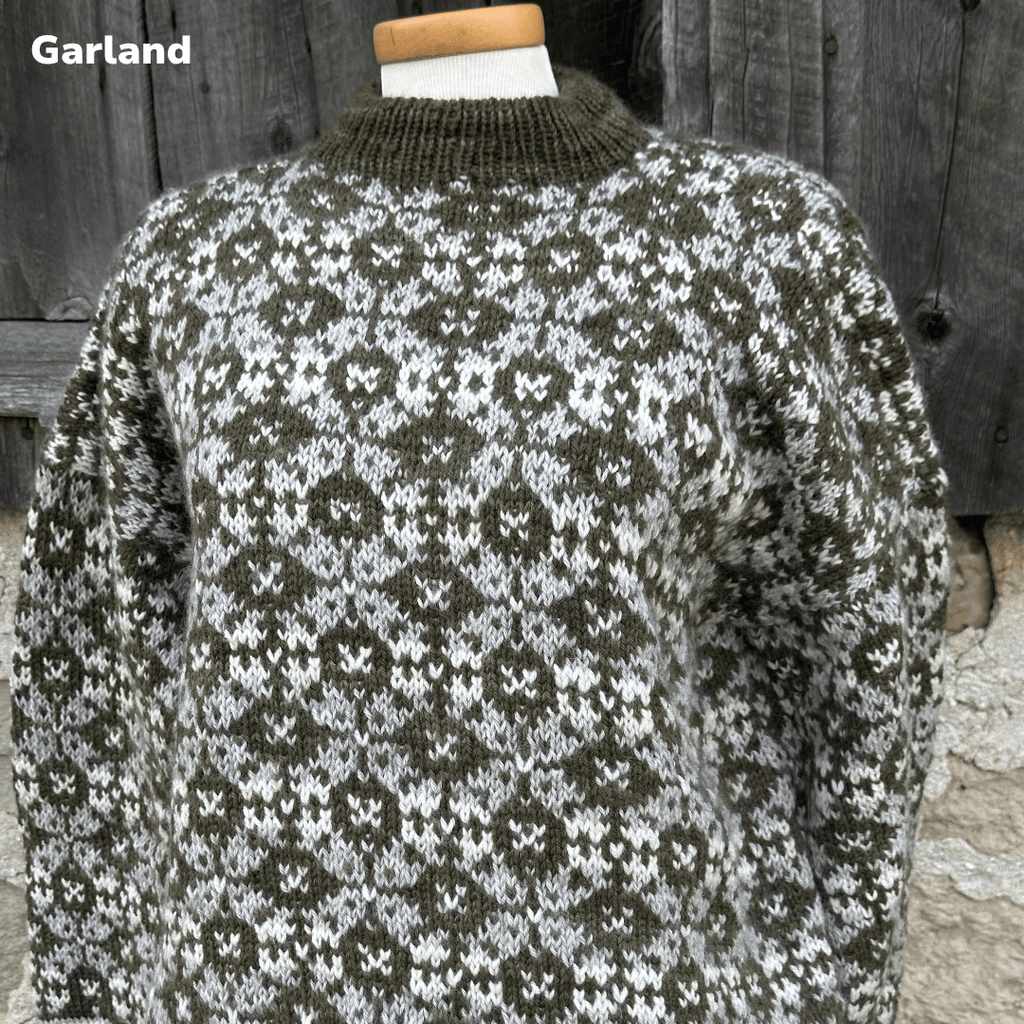 Koigu Heritage Sweater Kits - Medallion - Color C (Ulle) XS - XL | Kits at Michigan Fine Yarns