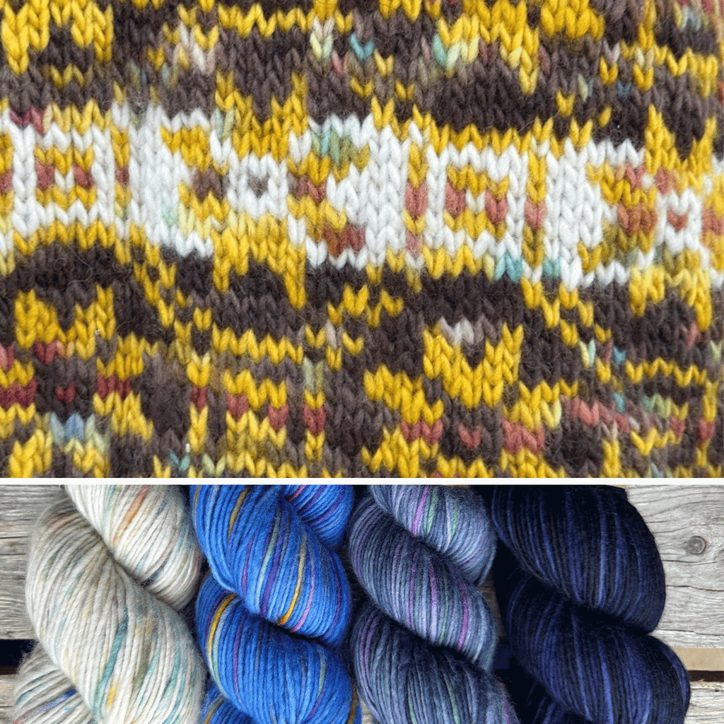 Koigu Heritage Sweater Kits - Visions of Spring - Color C (Tonu) XS - XL | Kits at Michigan Fine Yarns