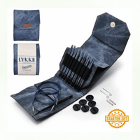 LYKKE Indigo 5" Interchangeable Needle Starter Set - | Knitting Needles at Michigan Fine Yarns