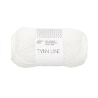 Sandnes Garn Tynn Line - 1001 - True White  | Yarn at Michigan Fine Yarns