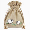 Lantern Moon Meadow Drawstring Bag -White Sheep 8907628061333 | Accessories at Michigan Fine Yarns