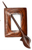 LYKKE LYKKE Handcrafted Wood Shawl Pin -Rosewood Square | Accessories at Michigan Fine Yarns