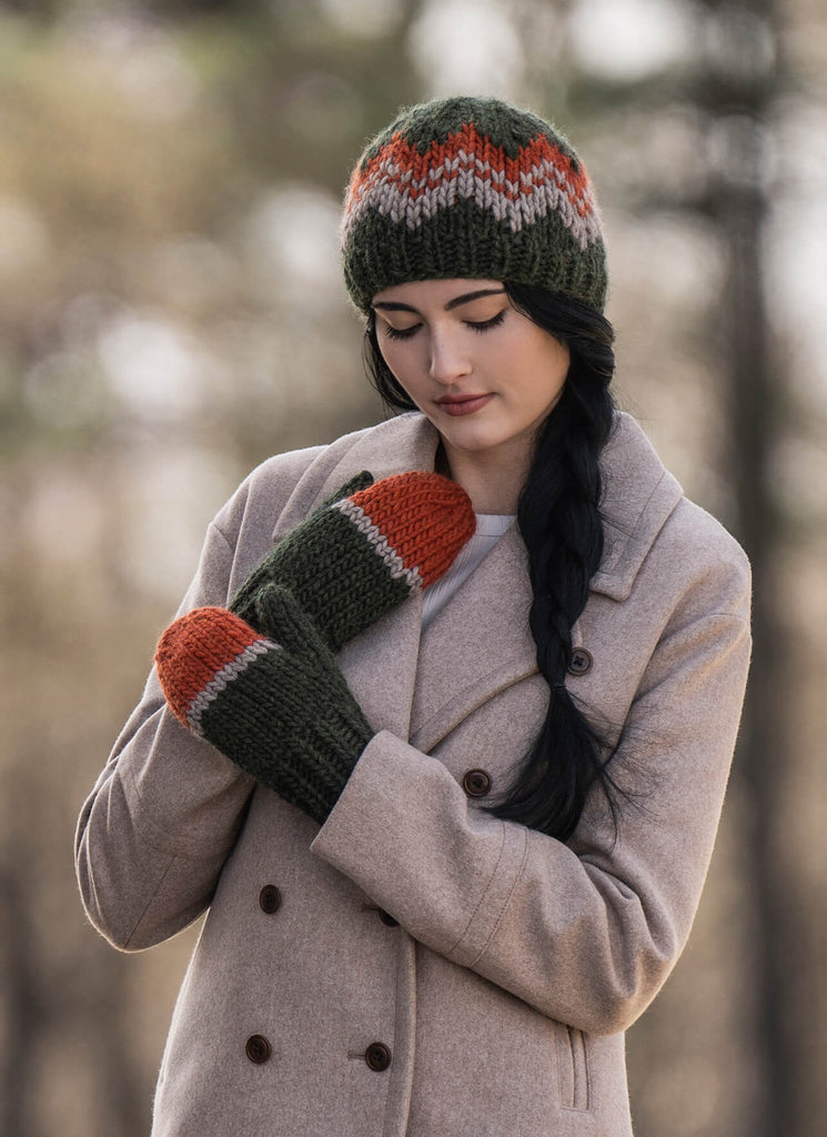 Blue Sky Fibers Grand Portage Hat & Mitts Kit -Original Colorway 14800682 | Kits at Michigan Fine Yarns