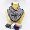 Michigan Fine Yarns Made For You Cowl 200g Bibi Kit -Vibgyor + Silver 04419626 | Kits at Michigan Fine Yarns