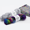 Michigan Fine Yarns Made For You Cowl 200g Bibi Kit -Vibgyor + Silver 04419626 | Kits at Michigan Fine Yarns