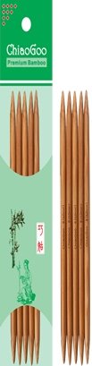 ChiaoGoo Copy of Bamboo 8" Double Point Needles-Patina at Michigan Fine Yarns