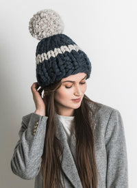 Blue Sky Fibers Jumbo Pom Hat - 46536234 | Patterns at Michigan Fine Yarns